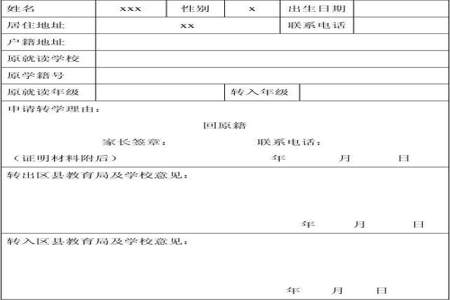 给孩子办理转学需要什么手续