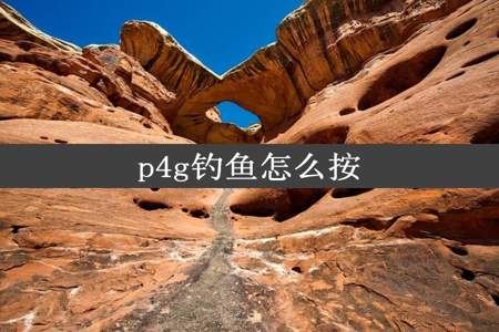 p4g钓鱼怎么按