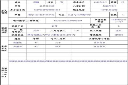 申请国家助学金需要什么证件