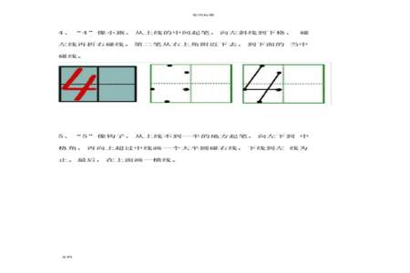 数字在田字格里怎么写