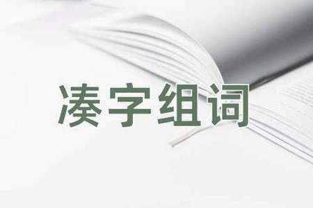 础字可以组什么词语