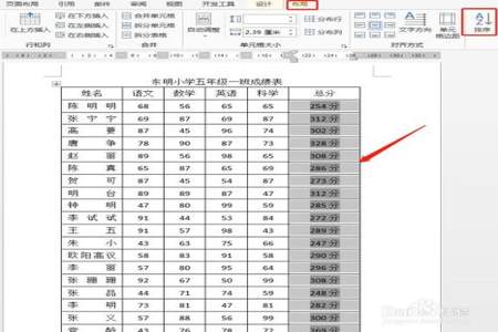 如何在word中算总分