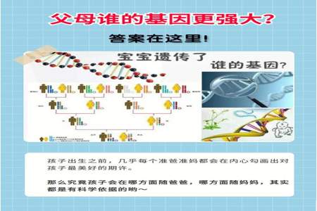 孩子数学遗传父母谁的基因多