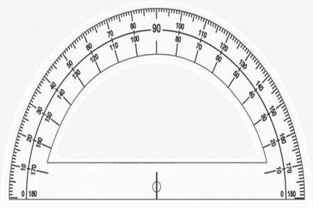 量角器的各部分名称怎么填
