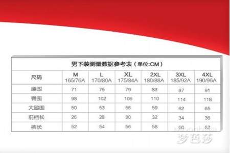 腰围92mm臀围97要穿多少码裤子