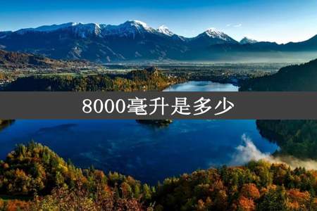 8000毫升是多少