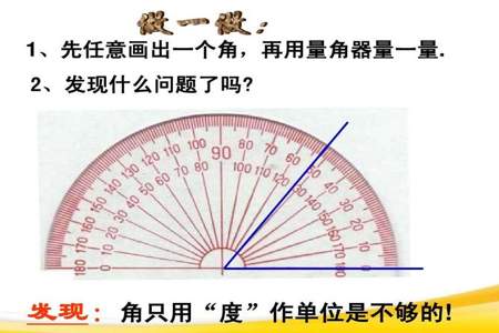 角的大小可以用什么来度量