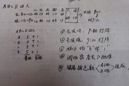 排班怎么排得合理公平一些