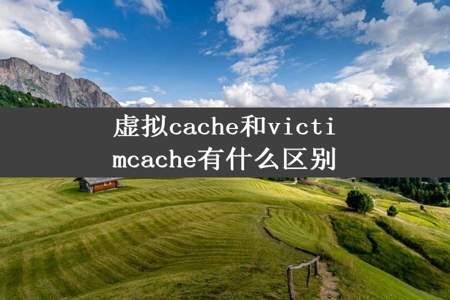 虚拟cache和victimcache有什么区别