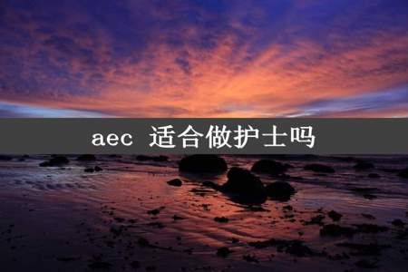 aec 适合做护士吗