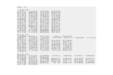 1至6年级学的四字成语