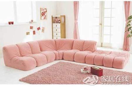 沙发一角什么花是粉色的