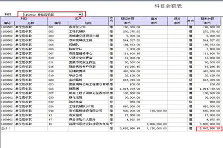 t+软件中的科目余额表中的公共方案指的是什么