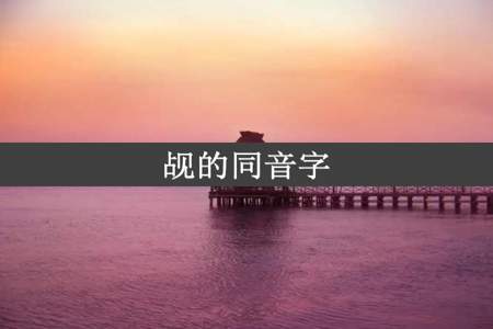 觇的同音字