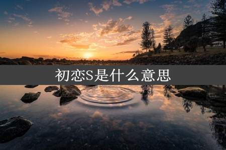 初恋S是什么意思