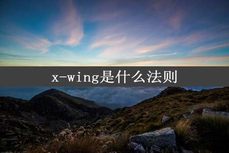 x-wing是什么法则