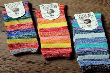 条纹彩虹袜子的卖点怎么写