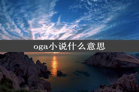 oga小说什么意思