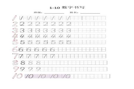 教小朋友写数字1怎么写