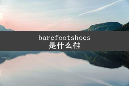 barefootshoes是什么鞋