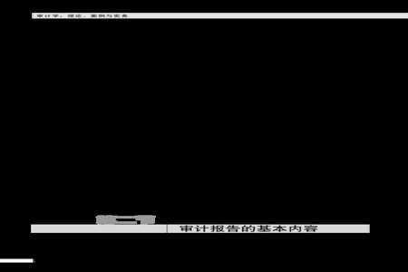 审计报告有哪些基本内容