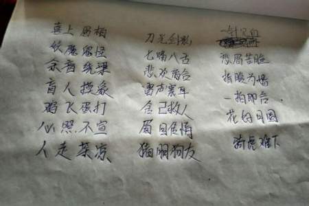 后两个字重复的成语