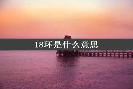 18环是什么意思