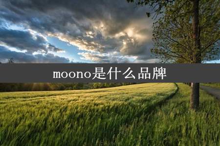 moono是什么品牌