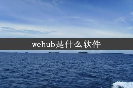 wehub是什么软件