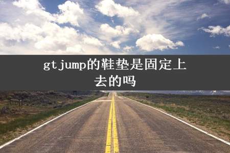 gtjump的鞋垫是固定上去的吗