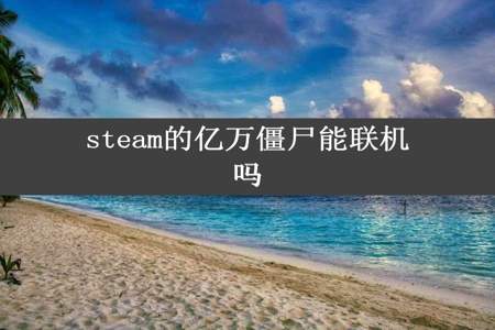 steam的亿万僵尸能联机吗