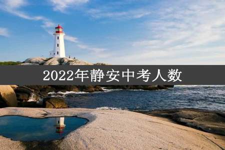 2022年静安中考人数