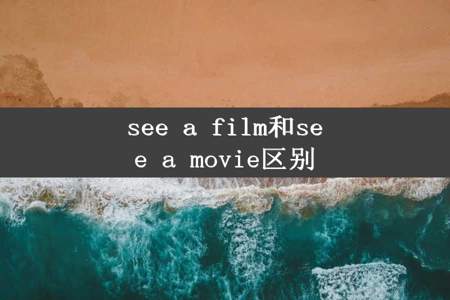 see a film和see a movie区别