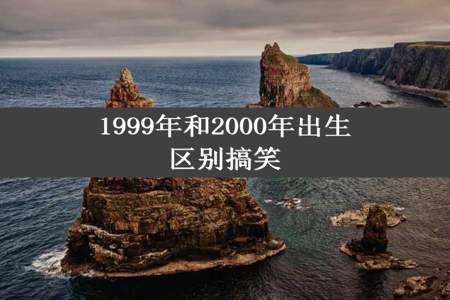 1999年和2000年出生区别搞笑