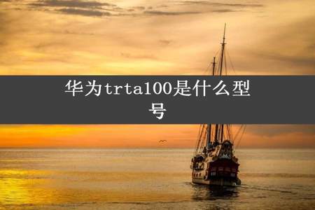 华为trta100是什么型号