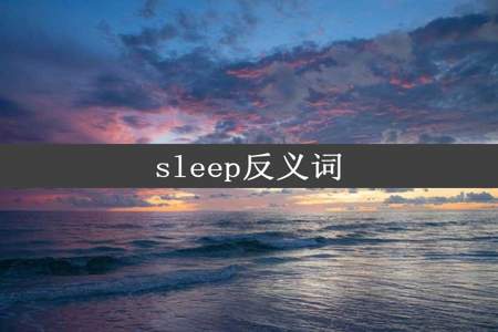 sleep反义词