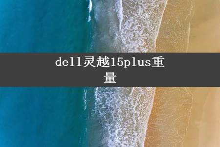 dell灵越15plus重量