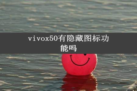 vivox50有隐藏图标功能吗