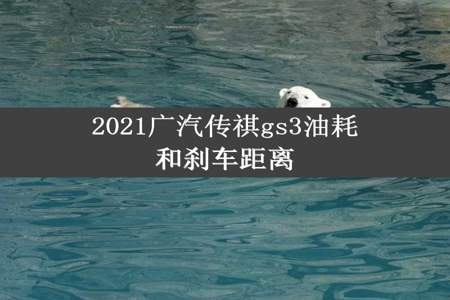 2021广汽传祺gs3油耗和刹车距离