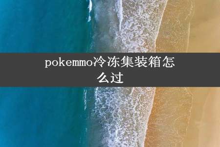 pokemmo冷冻集装箱怎么过