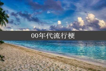 00年代流行梗