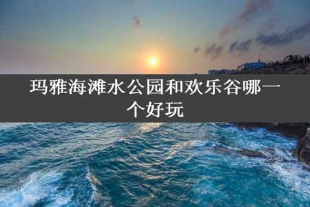 玛雅海滩水公园和欢乐谷哪一个好玩