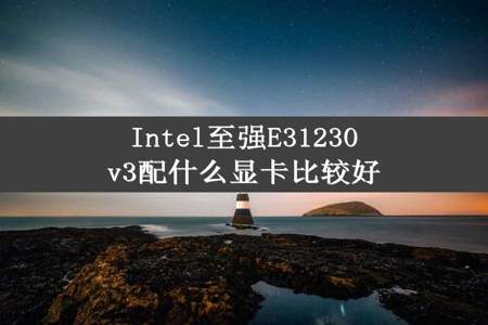 Intel至强E31230v3配什么显卡比较好