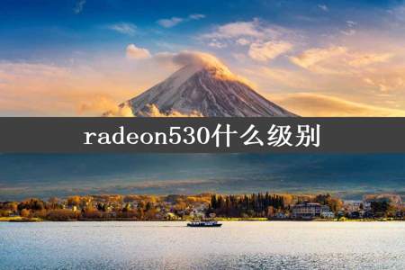 radeon530什么级别