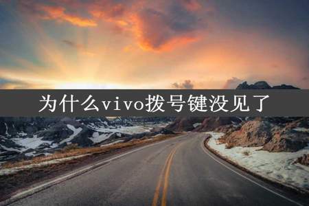 为什么vivo拨号键没见了