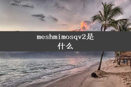 meshmimosqv2是什么