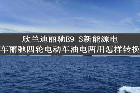 欣兰迪丽驰E9-S新能源电动汽车丽驰四轮电动车油电两用怎样转换油电