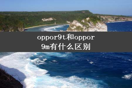 oppor9t和oppor9m有什么区别