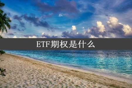 ETF期权是什么