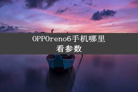 OPPOreno6手机哪里看参数